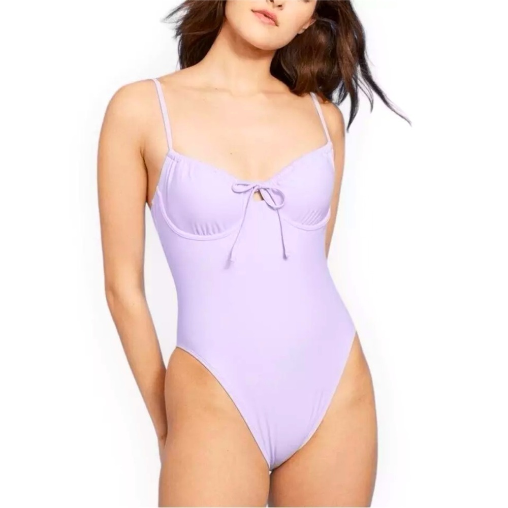 Wild Fable New with Tags Light Purple One Piece Bathing Suit. So cute!! Size XS